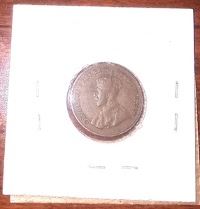 Kanada 1920 1 Cent (kleine) Münze; mit King George V, mit kostenlosem Versand!! - Bild 1 von 2