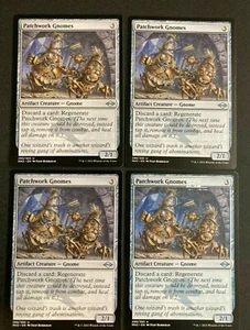 Patchwork Gnomes x4 MTG UC Modern Horizons 2 Mint Playset Magic the Gathering - Picture 1 of 3