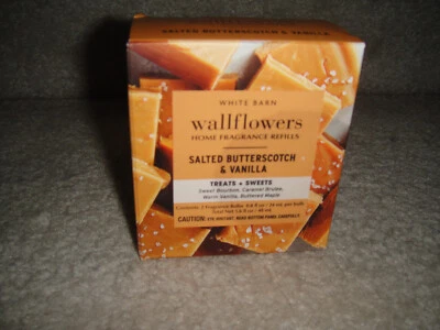 2 PACKAGED BATH & BODY WORKS WALLFLOWERS in "SALTED BUTTERSCOTCH & VANILLA"SCENT - Image 1 of 2