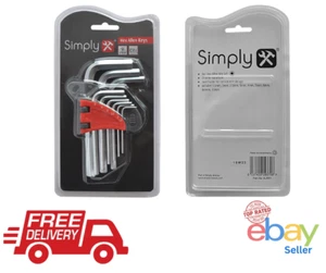 Ball End Hex Key Set 9 Pc Allen Keys 1.5 - 10mm - Picture 1 of 5