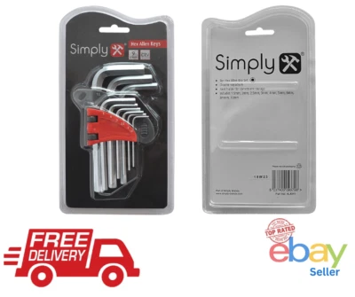 Hex Allen  Key Set  9 Pc Allen Keys 1.5 - 10mm - Image 1 of 4