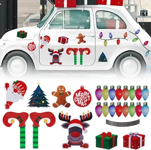 28Pcs Auto Aufkleber Weihnachten Deko Magnet Kühlschrank Reflektierend Sticker M - Bild 1 von 7