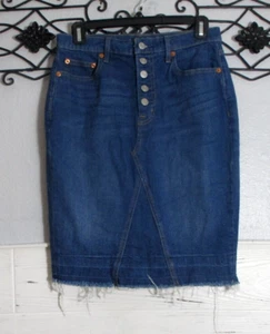 Gap Denim Skirt Size 27 Waist Knee Lenght Stretch - Picture 1 of 6