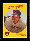 Vintage Baseball Trading Card Topps 1959 #77 John Goryl Chicago Cubs Infield Wb
