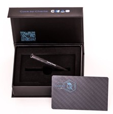 100% Carbon Fiber Snuff Credit Card Luxury Gift Cutting Card And Straw Tobacco