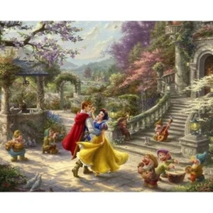Disney Dreams by Thomas Kinkade 2088 0C 1 Schneewittchen 36" Baumwolleinsatz - Bild 1 von 1