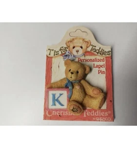 Cherished Teddies Collection - Personalisierte Anstecknadel "K" - Bild 1 von 2