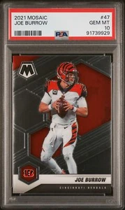 2021 Panini Mosaic #47 Joe Burrow PSA 10 - Picture 1 of 2