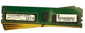 64GB Micron (4x16GB) PC4-21300 DDR4-2666V Server RAM MTA18ASF2G72PZ-2G6D1RG Kit - Picture 1 of 1