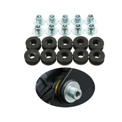 10Pcs Motorcycle Rubber Grommets Bolt For Honda Yamaha Suzuki Kawasaki Fairing - Image 1 of 4