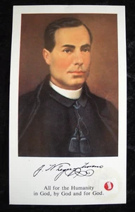 ALTE ANTIKE RELIQUIE RELIQUIENSCHREIN BETEN HEILIGE KARTE BILD Hl. Juan Nepomucento (1) - Bild 1 von 5