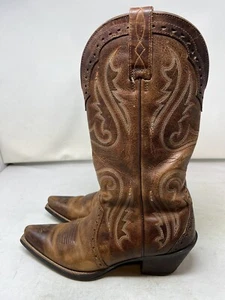 Ariat Brown Boots Caramel Heritage X Toe Cowboy Style 10005908 Size 8.5 - Picture 1 of 12