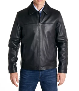 NWTs Perry Ellis Quilted Leather XL Jacket $525 USD RRP. Lightweight but hardy. - Picture 1 of 4