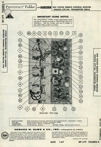 Vintage Sam's Photofact/Schematic Folder RCA Victor Model #CTP10A/CRK6A SFF51 - Bild 1 von 1
