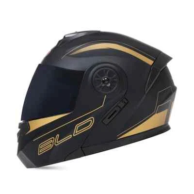 Casco abatible doble Len moto modular motocross moto choque cascos faciales completas Foto 1 de 4