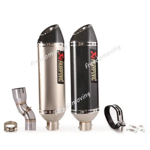 For Honda CBR1000RR 2017-2020 Mid Exhaust Connect Pipe Slip On 51mm Muffler Tips - Picture 1 of 10