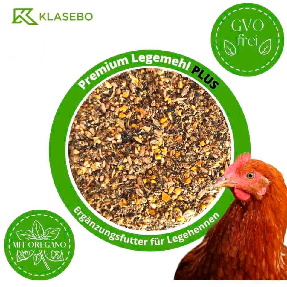 25 kg Hühnerfutter Geflügelfutter Gänse Ente-Premium Legemehl PLUS mit Oregano - Bild 1 von 4
