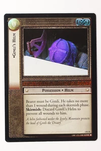 LOTR Fellowship of the Ring Gimli's Helm Foil 1R15 LP - Picture 1 of 2