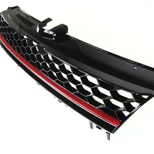 JOM Kühlergrill Waben Gitter für VW Golf 7 5G Schwarz Rot Sport Grill ohne Emble - Bild 1 von 4