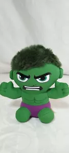 Marvel The Incredible Hulk 6" Plush 2021 Fuzzy Hair Green Ty Beanie Baby - Picture 1 of 14