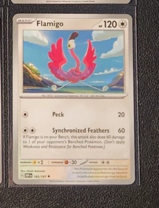 Tarjeta Pokémon Flamigo 185/197 SV Obsidian Flames poco común casi nueva - Imagen 1 de 1
