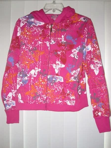 Girls Pink with Butterfly Long Sleeves Sweatshirt Royal Republic Size M - Picture 1 of 7