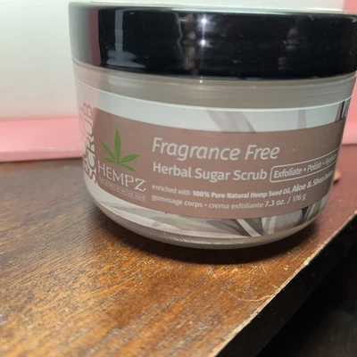 2 X HEMPZ тела скраб без запаха травяной сахар скраб 7,3 унц новый без коробки запечатанный - Изображение 1 из 4