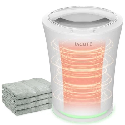 Calentador de toallas para baño, temporizador de 3 niveles, alarma de advertencia y luz RGB, encendido automático... Foto 1 de 4
