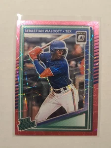 2025 Donruss Optic Rated Prospect Sebastian Walcott #103 Pink Velocity 26/79 - Picture 1 of 2