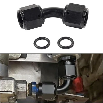 6AN Buchse auf Buchse 45 Grad Schwenkkupplung Union Fitting Adapter Stecker - Image 1 of 4