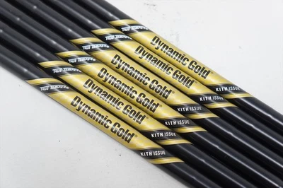 全新 True Temper Dynamic Gold 105 Kith Issue 黑色玛瑙硬质 #5-Pw 铁杆杆身 — 第 1/3 张图片