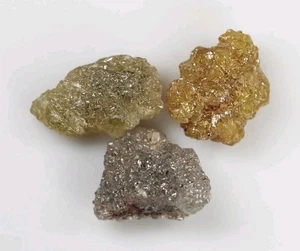 Diamante crudo sin cortar de 5,80 quilates diamante natural suelto en bruto, color gris-amarillo - Imagen 1 de 6