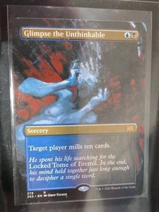 MAGIC THE GATHERING GLIMPSE THE UNTHINKABLE BORDERLESS DOUBLE MASTERS 378 MINT - Picture 1 of 2