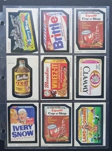 Lot F, of (9) different 1979 Topps WACKY PACKAGES sticker VG/VG+ - Bild 1 von 2