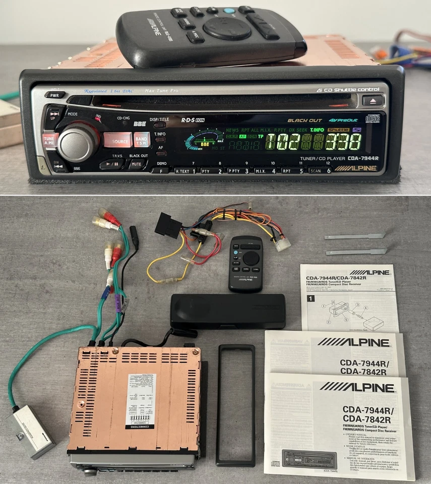 ALPINE CDA-7944R vintage FLAGSHIP CD-tuner head unit in MINT condition - Bild 1 von 4