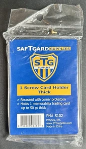 sTg 50 pt Dicke Schraube Sammelkarten Halter safTgard Schutz Hülle - Bild 1 von 2
