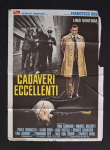 MANIFESTO 2F  CADAVERI ECCELLENTI lino ventura francesco rosi - Foto 1 di 1