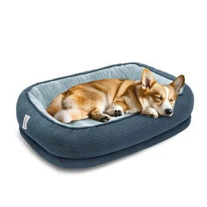 Orthopedic Dog Bed Large Medium Sized Dog, Memory Foam Pet Beds - Blue 30 inches - Picture 1 of 6