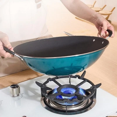 Cast Iron Wok Support Ring Wok Ring Sturdy Professional for Gas Cooker Pot Rack - Image 1 of 4