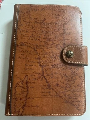 Patricia Nash Chieti Agenda Planificador Diario Cubierta Cuero Firma Mapa Impresión Foto 1 de 4
