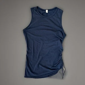 Lululemon Tank Top Ruched Drawstring Athletic Sleeveless Blue Size 4 - Picture 1 of 4