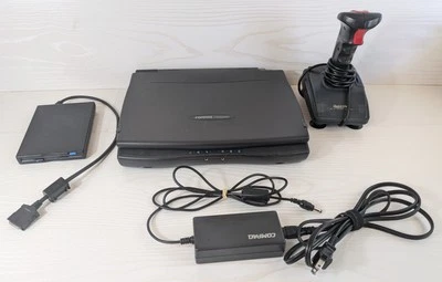 COMPAQ PRESARIO 1220 Laptop Parts? Series 203/205 W/Adapter Boots Up, Read Descr - Image 1 of 4