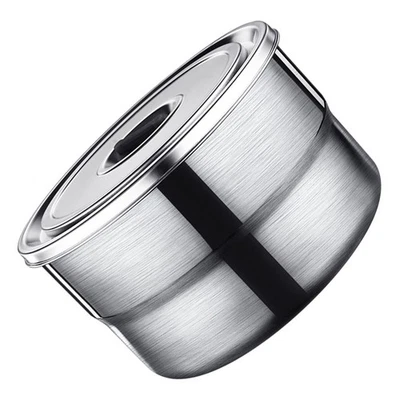 Edelstahl -Aufbewahrungsbox Frische Halten -Box -Lagerbehälter (600 ml) - Bild 1 von 4