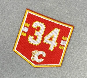 JERSEY RETIRADO CALGARY FLAMES BORDADO PARCHE PLANCHADO DE MIIKKA KUPRUSOFF #34 - Imagen 1 de 4