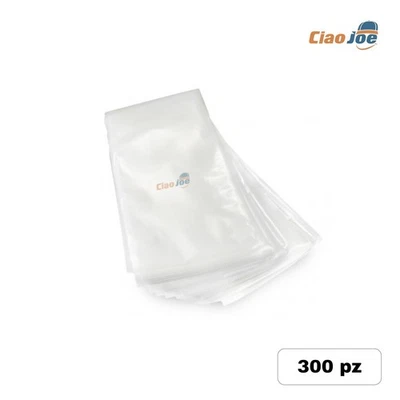 Sacchetti per Sottovuoto Goffrati 15x30 105 micron buste alimenti 300 pz - Immagine 1 di 3