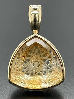 ANHÄNGER 375/-GELBGOLD MIT CITRIN SOGNI D'ORO  SCHMUCKJAGD - Bild 1 von 4