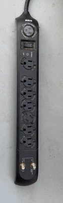 RCA Transient Voltage Surge Suppressor Model:PS70102W2,7 Outlets,Satellite Cable - Image 1 of 4