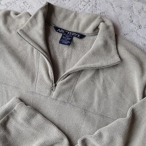 Arc'teryx Fleece 1/4 Zip Pullover Mens Size Large Polartec Gray - Picture 1 of 17