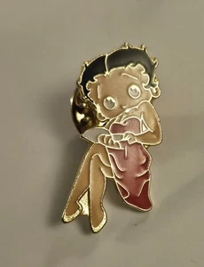 Little Betty Boop Pin Badge. Enamelled In Great Condition - Picture 1 of 5