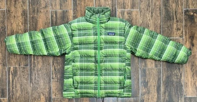 Patagoni Kids' Down Jacket Full Zip Green Size M10 STY68303 - Image 1 of 4